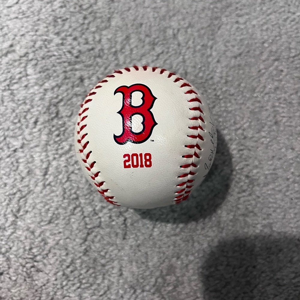 Red socks signed baseball